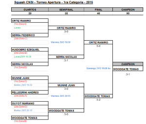 Draw Apertura 2015 - Primera
